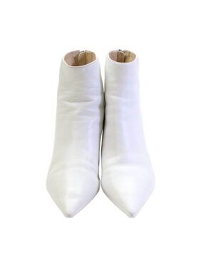 Alexandre Birman White Pointed Toe Ankle Boot
